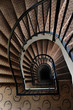 Paris building interior, spiral stairwell Paris building interior, spiral stairwell