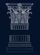 Greek column illustration Greek column illustration