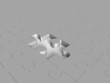 Grey puzzle with missing piece