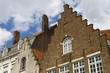 Flemish houses facades in Brugge.