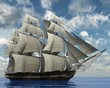 ship in the ocean