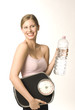 Frau mit Wasserflasche