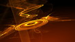orange circles seamless looping background
