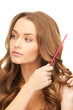 beautiful woman with comb beautiful woman with comb