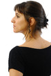 jeune femme de profil jeune femme de profil