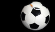 Ball and a broken cigarette Ball and a broken cigarette