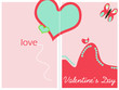 tarjeta dia de San Valentín, rosa y corazón tarjeta dia de San Valentín, rosa y corazón