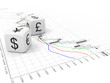 Big currency dice and Forex chart