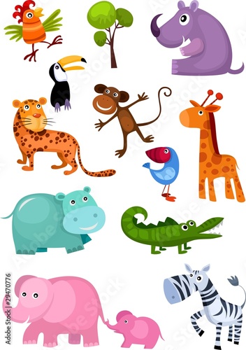 Vector: animal set animal set