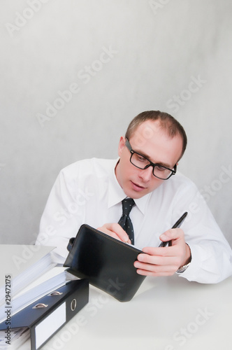 Photo: businessman at work businessman at work