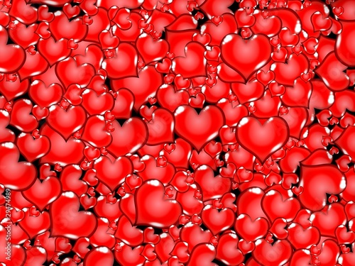 red love heart background. red love hearts background