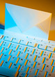 Computer Tastatur und Kuvert. E-mail.