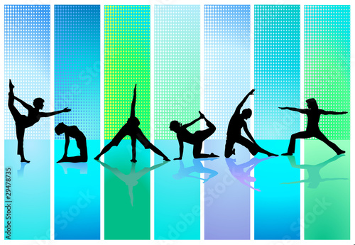 Vector: 6 x Gymnastisch 6 x Gymnastisch