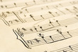 Retro music sheet