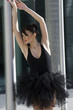 ballerina in black tutu outdoor