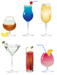 Set of alckogolik drinks
