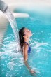 spa hydrotherapy woman waterfall jet