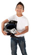 Hispanic Teen Racer