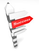 Conceptual image of signpost isolated