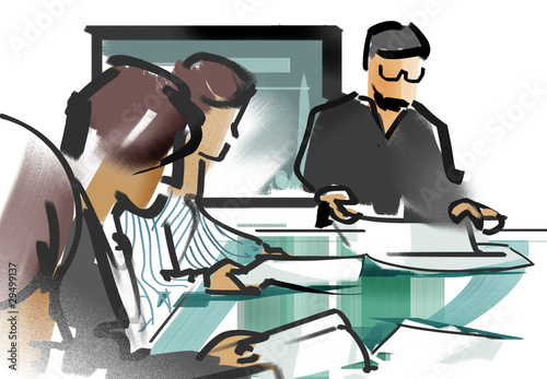 Illustration: 会議 会議