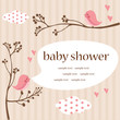 baby girl shower , vector illustration
