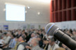 Microphone at conference.