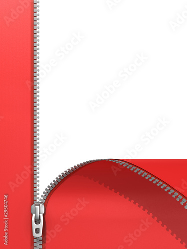 Illustrazione: zipper isolated on white zipper isolated on white
