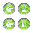 Buttons Handzeichen 5