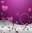 Background with hearts Background with hearts