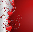 Background with hearts Background with hearts