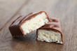 Chocolate bar with coconut filling Chocolate bar with coconut filling