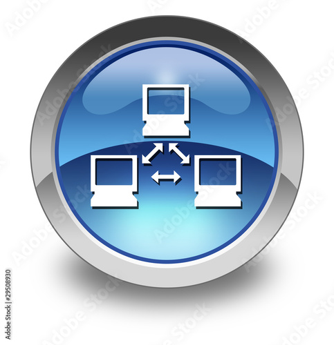 Illustration: Glossy Pictogram "Network" Glossy Pictogram "Network"