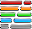Vector detailed buttons on white. Vector detailed buttons on white.
