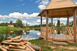 wooden gazebo
