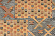 Mauer mit Muster Mauer mit Muster