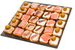 toasts with pate, cheese, salmon