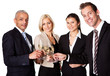 Business team celebrating success