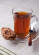 cup of tea and chocolate chip cookies