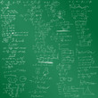 Vector: The vector background with physical formulas The vector background with physical formulas