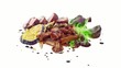 pork fillet wrapped in bacon with vegetables pork fillet wrapped in bacon with vegetables