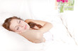 erholsamer schlaf frau im bett
