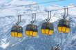 Row of cablecars