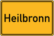 Ortstafel von Heilbronn