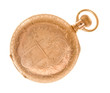 Ornate Old Fashioned Gold Pocket Watch Isolated