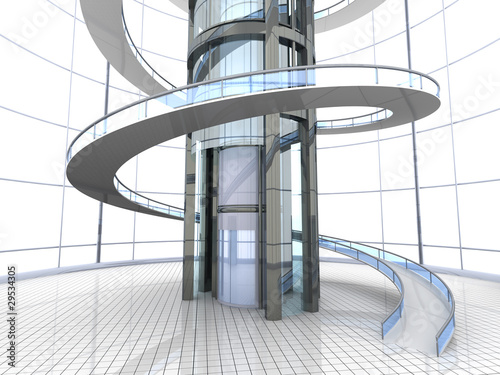 Illustration: Futuristische Architektur Futuristische Architektur