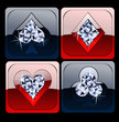 Cards Game Sign - Aces-Spades-Clubs-Diamonds