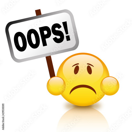Illustration: Oops icon Oops icon