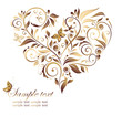 Vintage heart shape