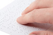Reading braille