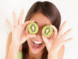 Kiwi fruit woman fun Kiwi fruit woman fun
